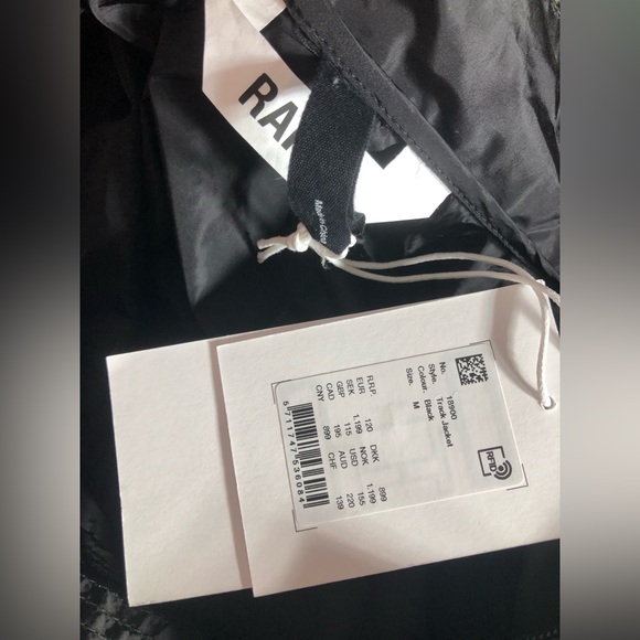 NWT Rains Track Jacket in Black - Picture 11 of 16